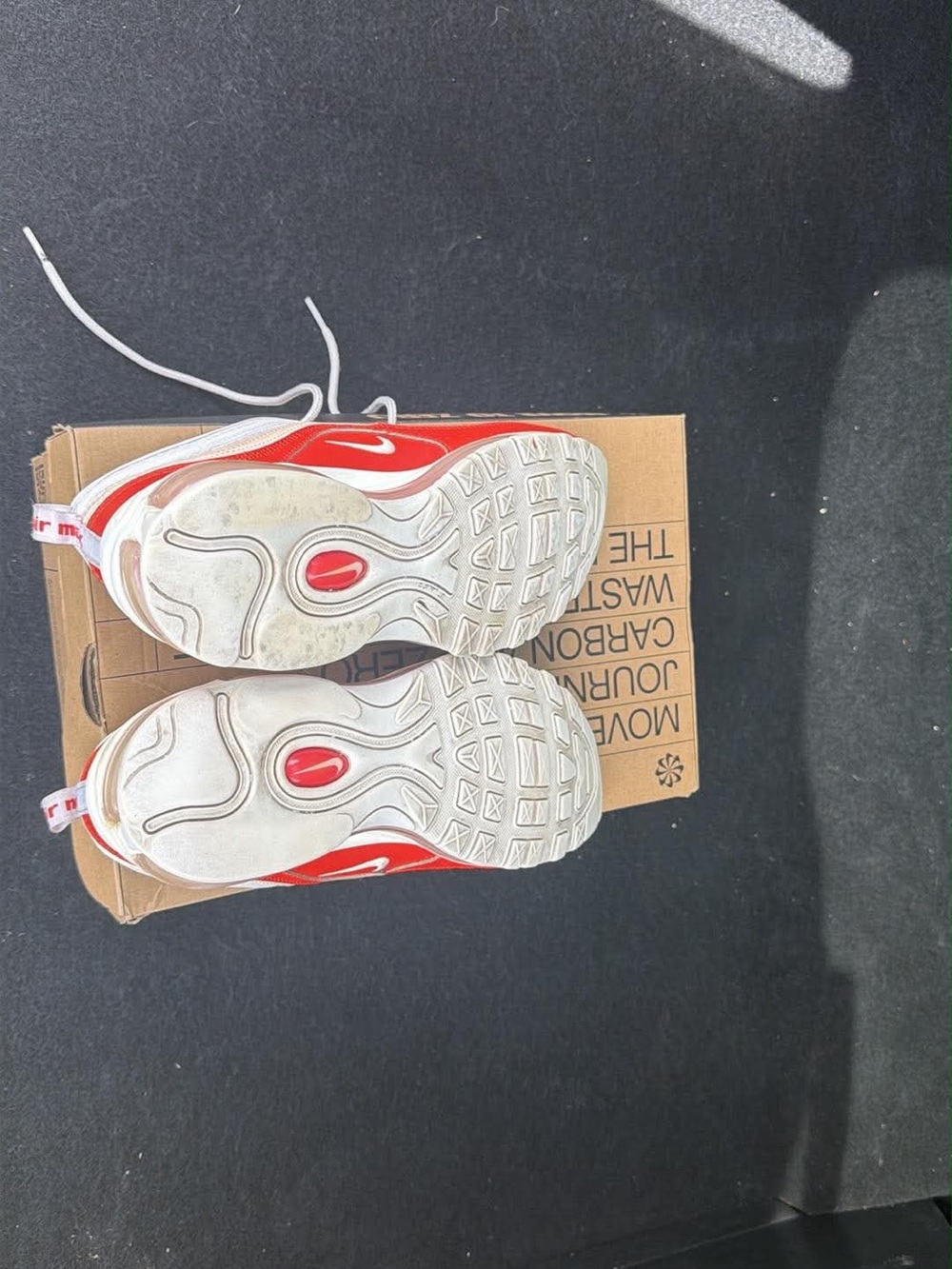 Nike Red & White Air Max Trainers - Picture 3 of 3